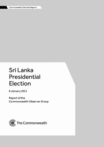 Sri Lanka Presidential Election, 8 January 2015 cover