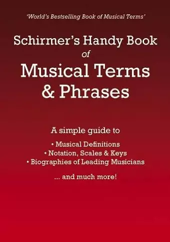 Schirmer's Handy Book of Musical Terms and Phrases cover