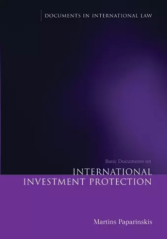 Basic Documents on International Investment Protection cover