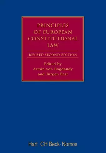 Principles of European Constitutional Law cover