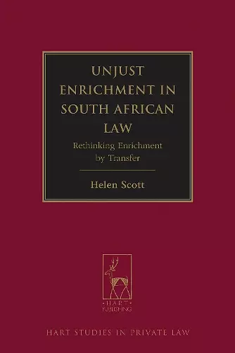 Unjust Enrichment in South African Law cover