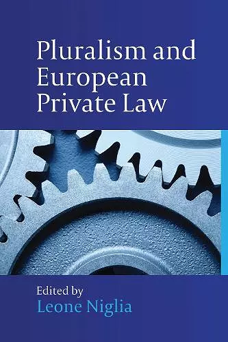 Pluralism and European Private Law cover