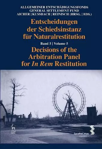 Decisions of the Arbitration Panel for In Rem Restitution, Volume 5 cover