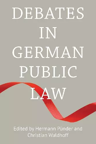 Debates in German Public Law cover
