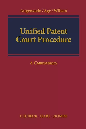 Unified Patent Court Procedure cover