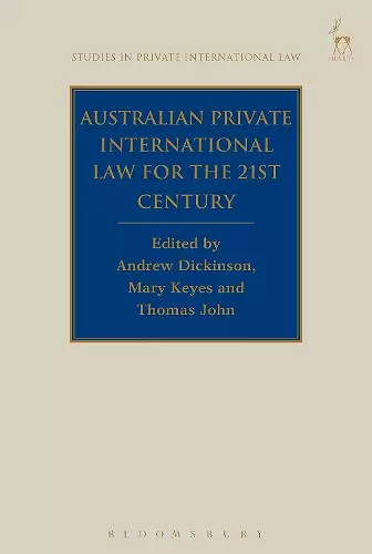 Australian Private International Law for the 21st Century cover