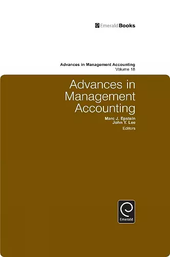 Advances in Management Accounting cover