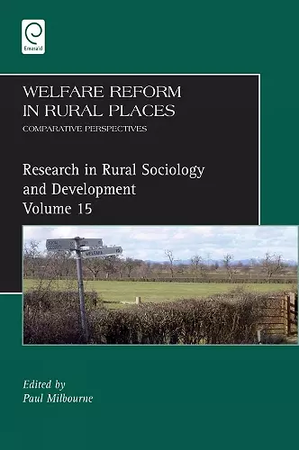 Welfare Reform in Rural Places cover