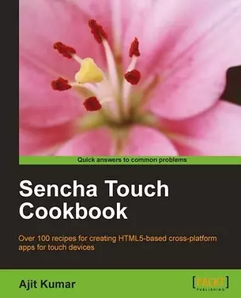 Sencha Touch Cookbook cover