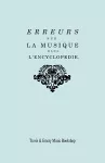 Erreurs sur la musique dans l'Encyclopédie [de J.J. Rousseau] cover