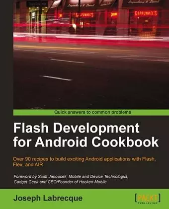 Flash Development for Android Cookbook cover