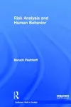 Risk Analysis and Human Behavior cover