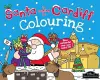 Santa is Coming to Cardiff Colouring cover