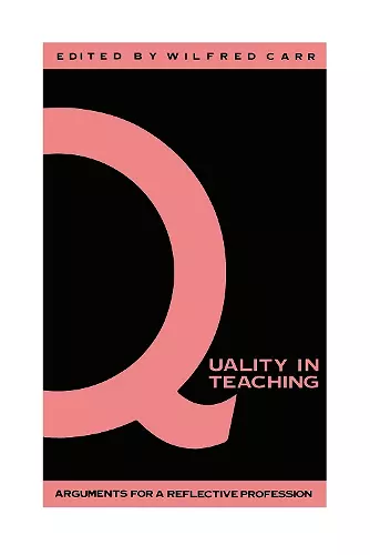 Quality In Teaching cover