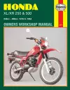 Honda XL/XR 250 & 500 (78 - 84) Haynes Repair Manual cover