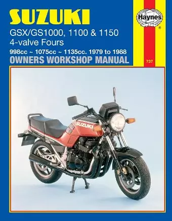 Suzuki GS/GSX1000, 1100 & 1150 4-valve Fours (79 - 88) Haynes Repair Manual cover