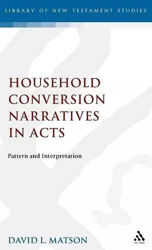 Household Conversion Narratives in Acts cover