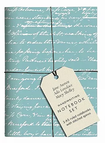 Jane Austen, Ada Lovelace, Mary Shelley Handwriting Notebook Set cover