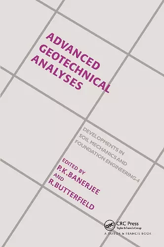 Advanced Geotechnical Analyses cover