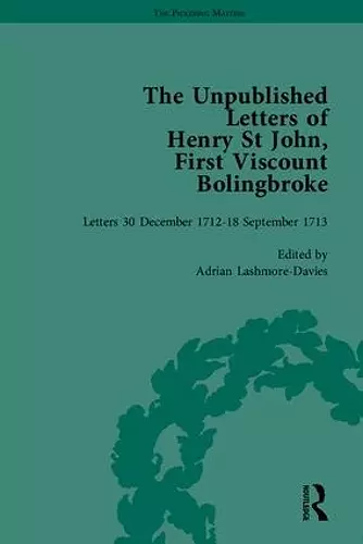 The Unpublished Letters of Henry St John, First Viscount Bolingbroke cover