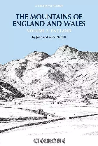 The Mountains of England and Wales: Vol 2 England cover