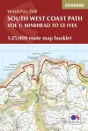 South West Coast Path Map Booklet - Vol 1: Minehead to St Ives cover