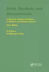 Units, Symbols, and Abbreviations: A Guide for Authors and Editors in Medicine and Related Sciences, Sixth edition cover