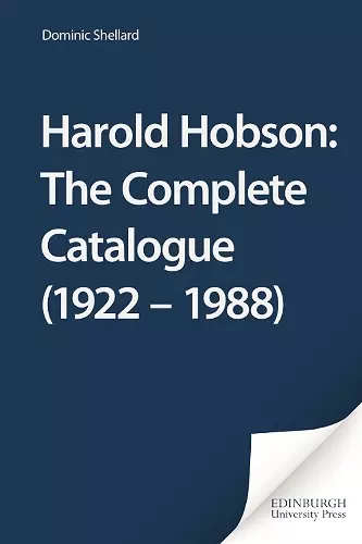 Harold Hobson cover