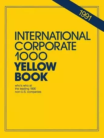 International Corporate 1000 Yellow Book cover