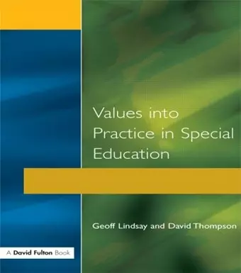 Values into Practice in Special Education cover