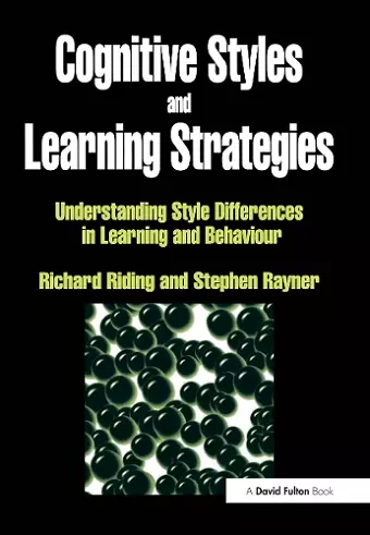 Cognitive Styles and Learning Strategies cover