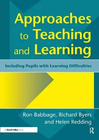 Approaches to Teaching and Learning cover