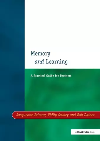 Memory and Learning cover