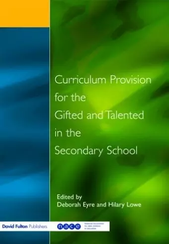 Curriculum Provision for the Gifted and Talented in the Secondary School cover