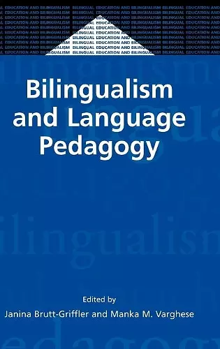 Bilingualism and Language Pedagogy cover