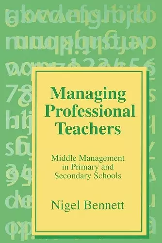 Managing Professional Teachers cover