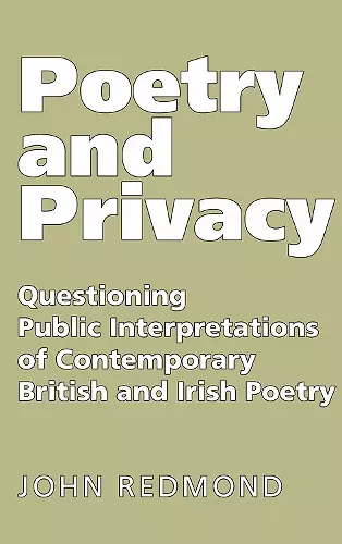 Poetry and Privacy cover