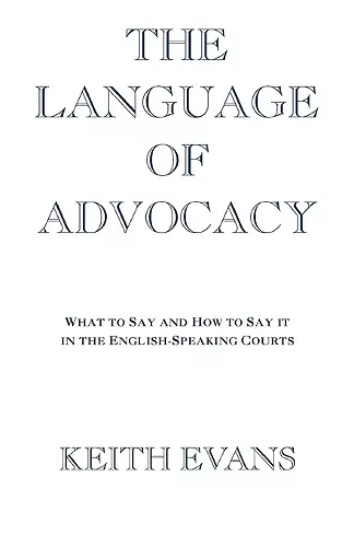 The Language of Advocacy cover