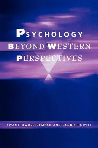 Psychology Beyond Western Perspectives cover