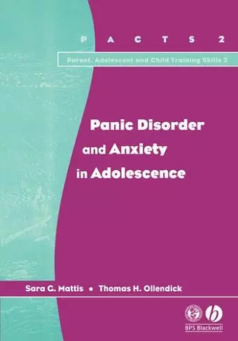 Panic Disorder and Anxiety in Adolescence cover