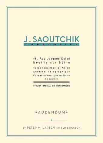 J. Saoutchik Carrossier cover