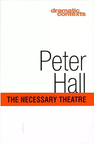 The Necessary Theatre cover