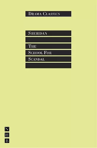 The School for Scandal cover
