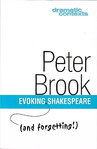 Evoking (and forgetting!) Shakespeare cover