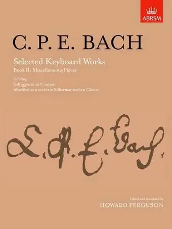 Selected Keyboard Works, Book II: Miscellaneous Pieces cover