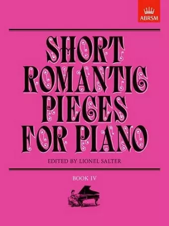 Short Romantic Pieces for Piano, Book IV cover