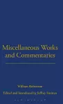 Miscellaneous Works and Commentaries cover