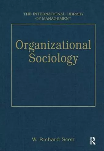 Organizational Sociology cover