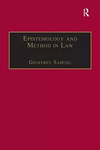 Epistemology and Method in Law cover