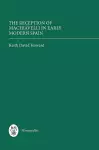 The Reception of Machiavelli in Early Modern Spain cover